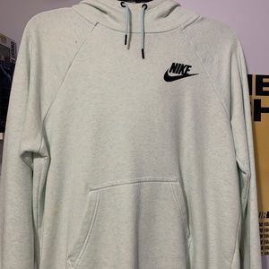 Nike Women's Fleece Pullover Hoodie Ice Blue